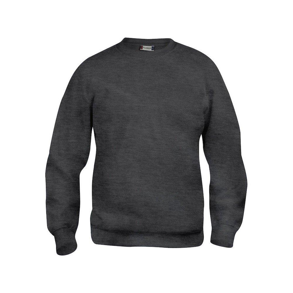 Basic Sweatshirt Rundhalsausschnitt Damen Taubengrau XL von Clique