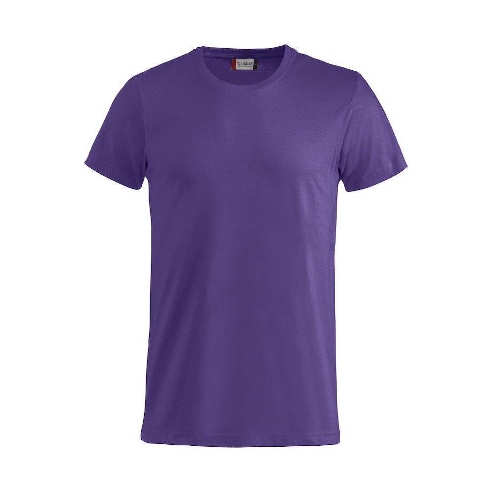 Basic Tshirt Herren Flieder XS von Clique