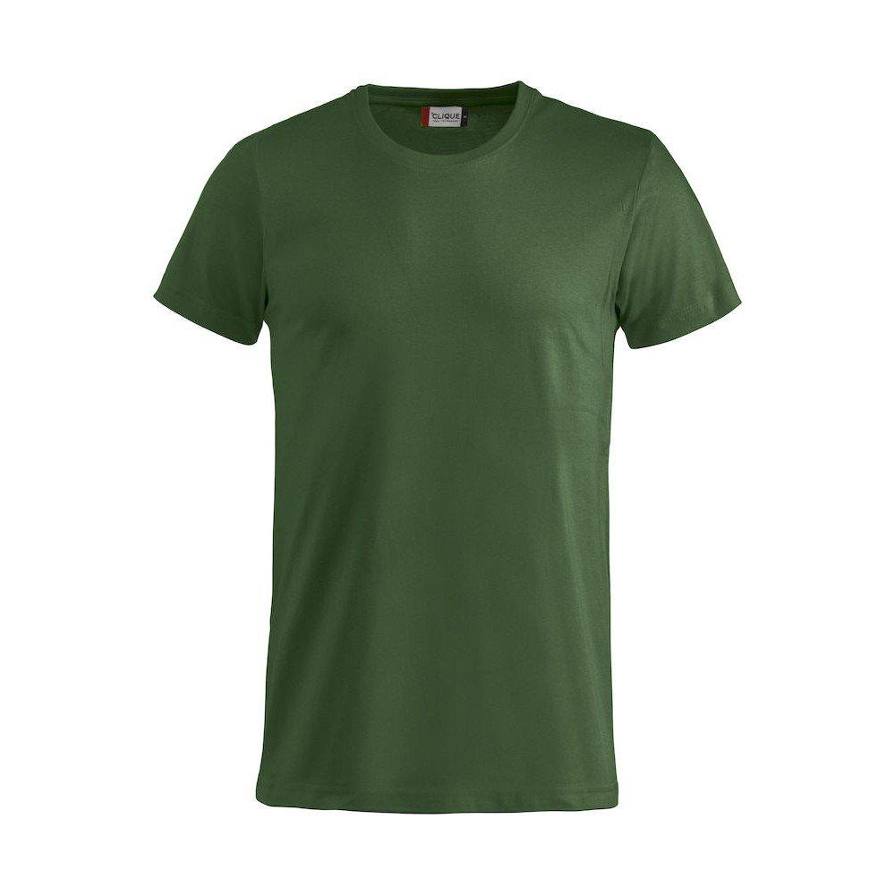 Basic Tshirt Herren Grün M von Clique