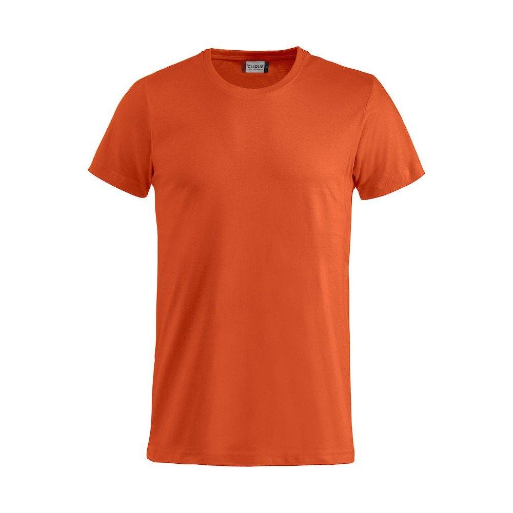 Basic Tshirt Herren Orange XL von Clique