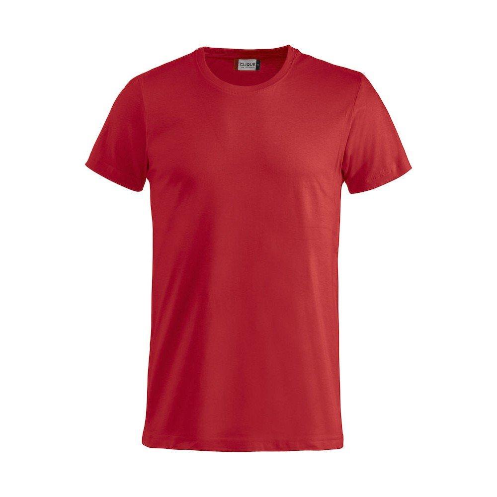 Basic Tshirt Herren Rot Bunt XL von Clique