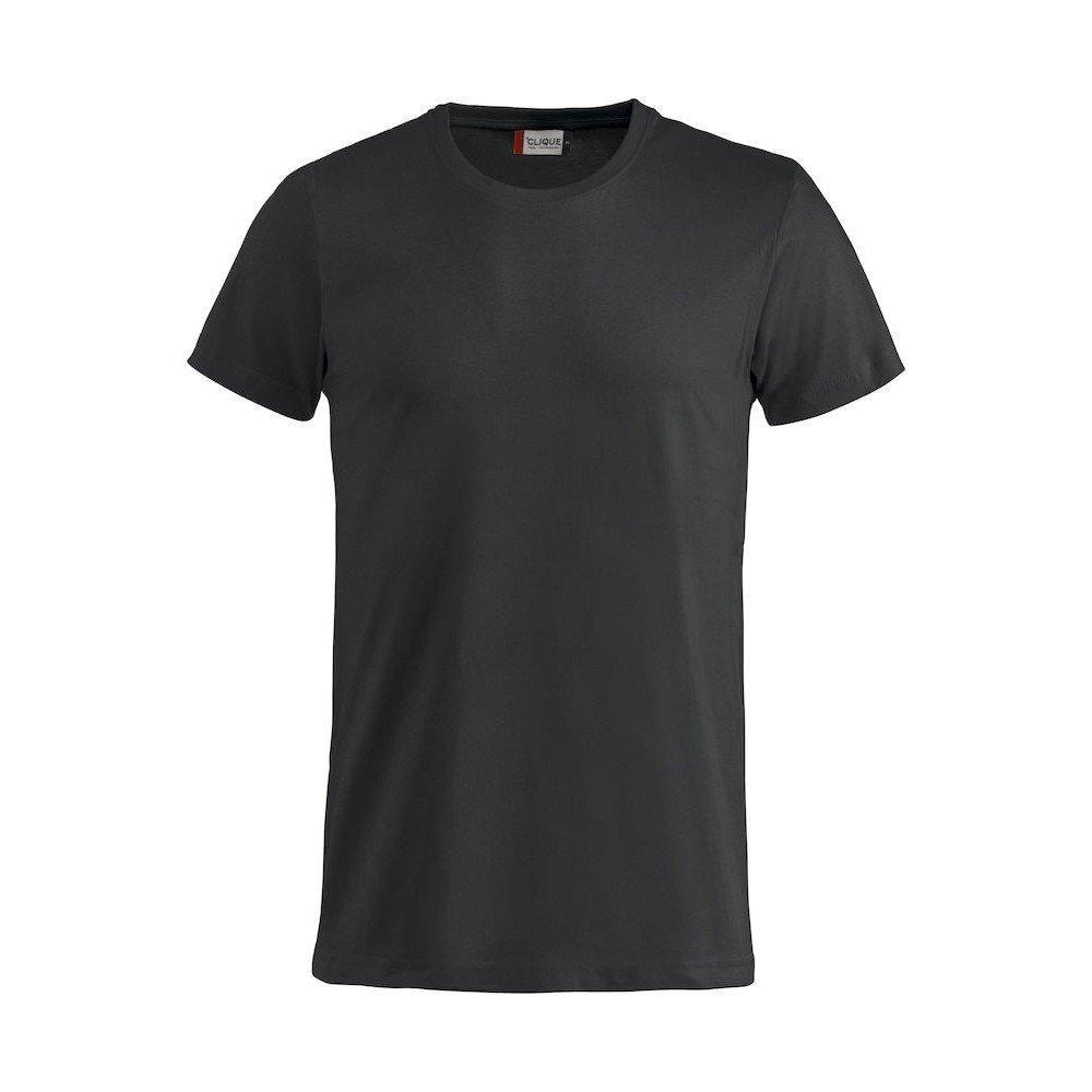 Basic Tshirt Herren Schwarz L von Clique