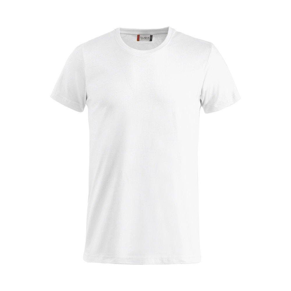 Basic Tshirt Herren Weiss XS von Clique