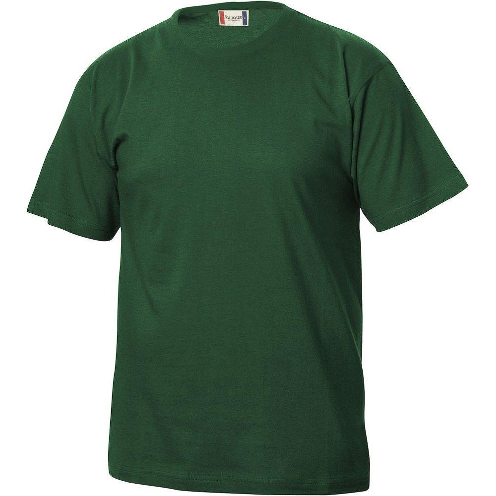 Basic Tshirt Jungen Grün 122/128 von Clique