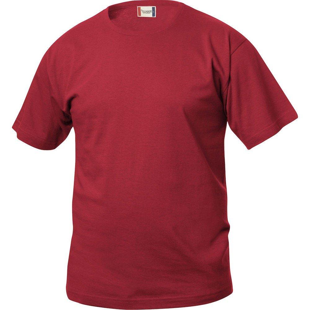 Basic Tshirt Jungen Rot Bunt 116-122 von Clique