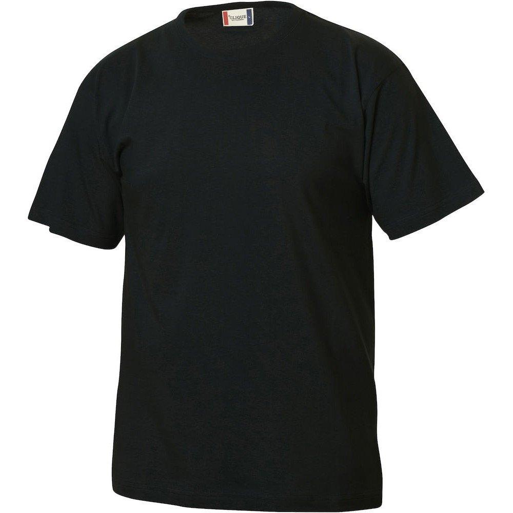 Basic Tshirt Jungen Schwarz 116-122 von Clique