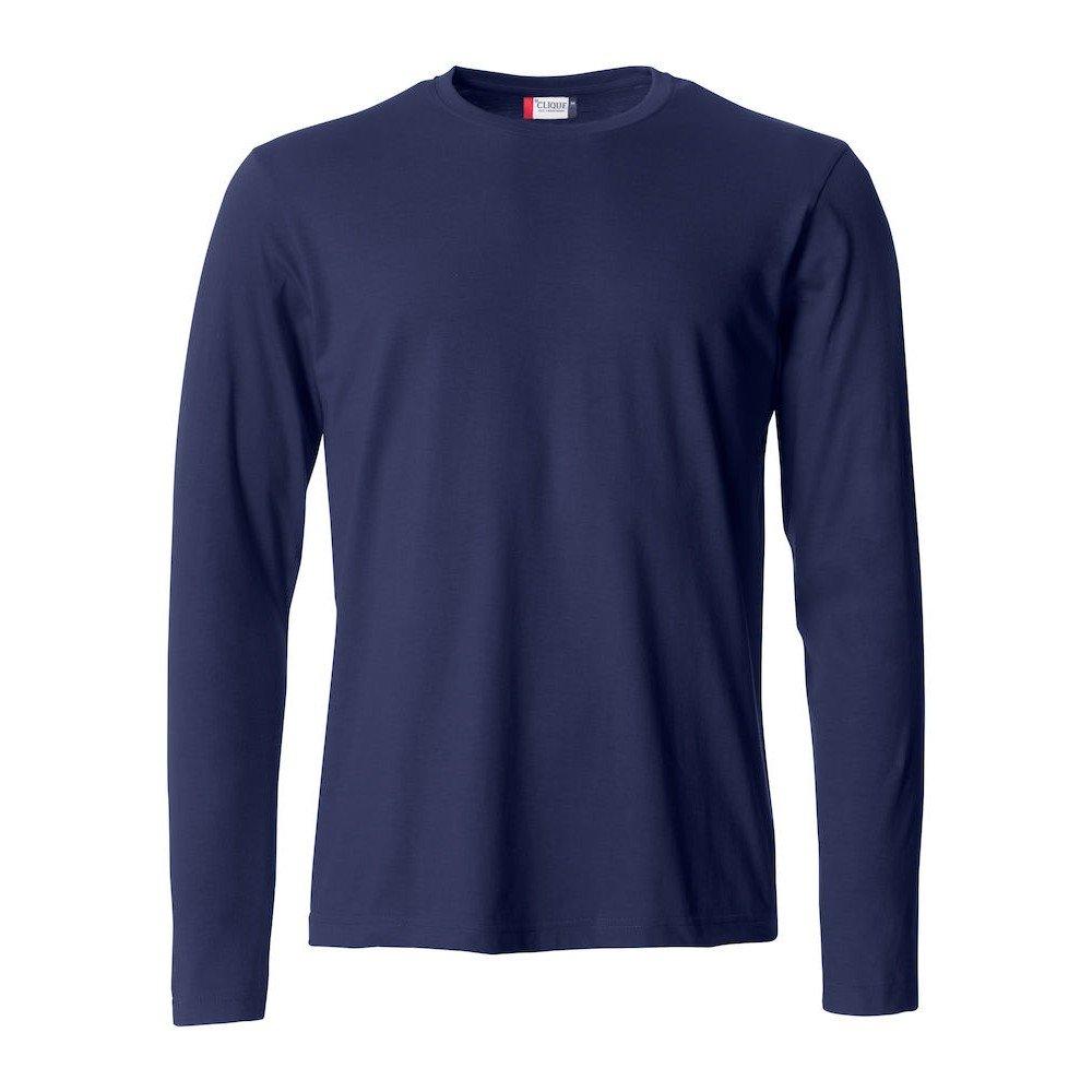 Basic Tshirt Langärmlig Herren Marine S von Clique