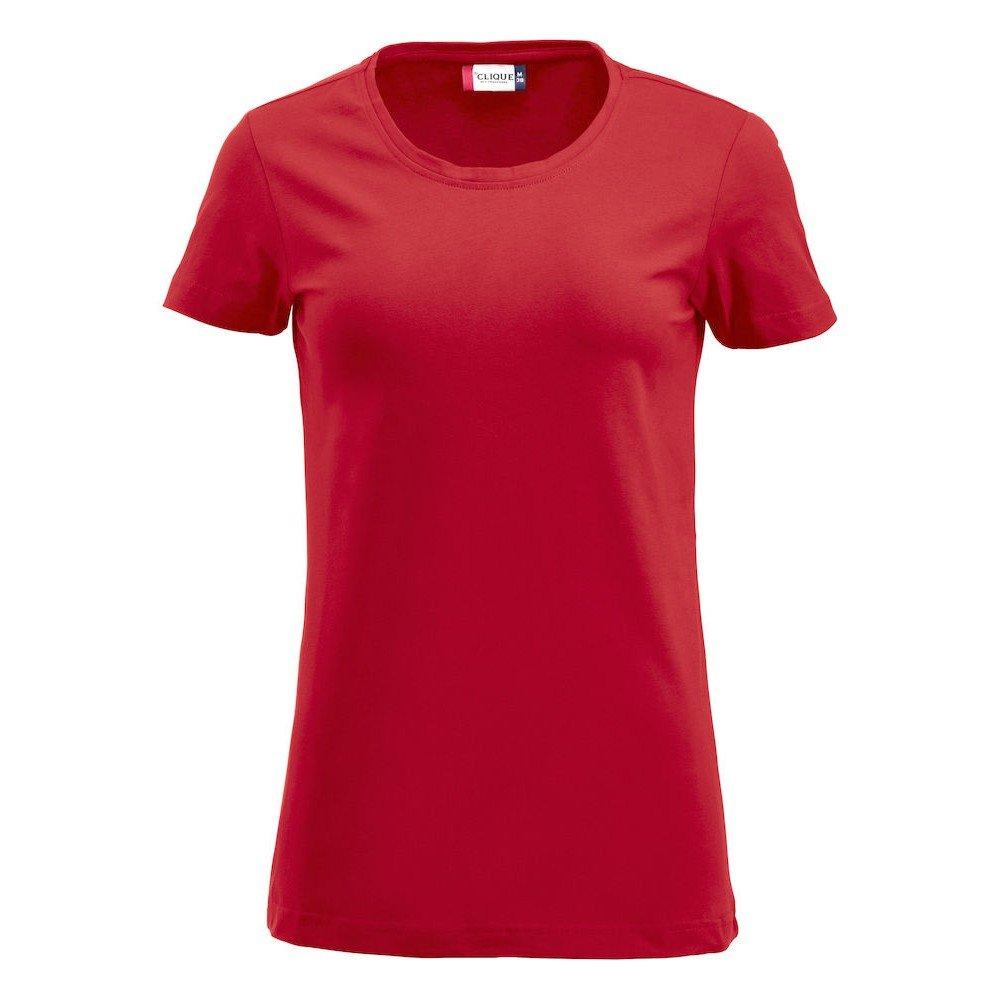 Carolina Tshirt Damen Rot Bunt L von Clique