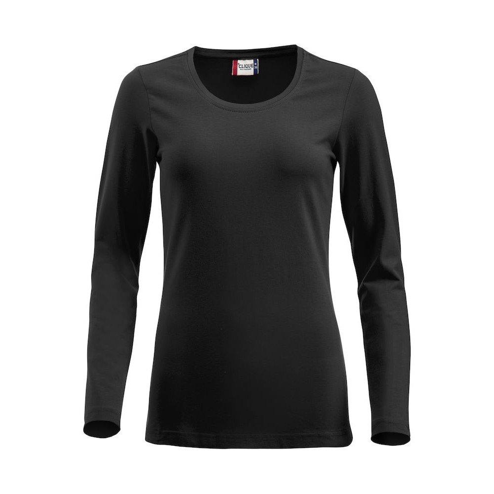 Carolina Tshirt Langärmlig Damen Schwarz XXL von Clique