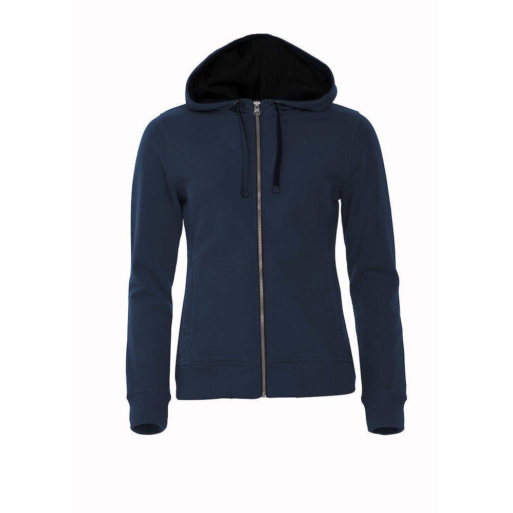 Classic Hoodie Mit Durchgehendem Reißverschluss Damen Marine L von Clique