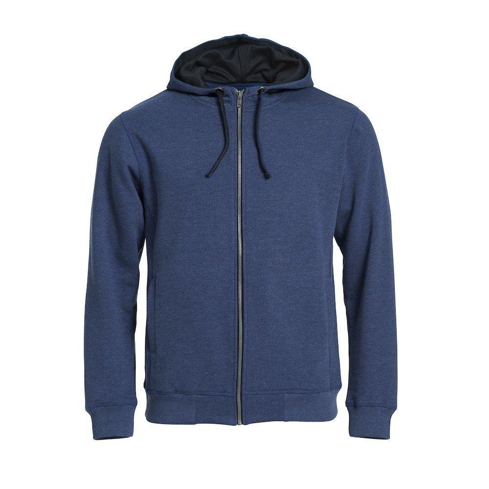 Classic Hoodie Mit Durchgehendem Reißverschluss Herren Blau 3XL von Clique