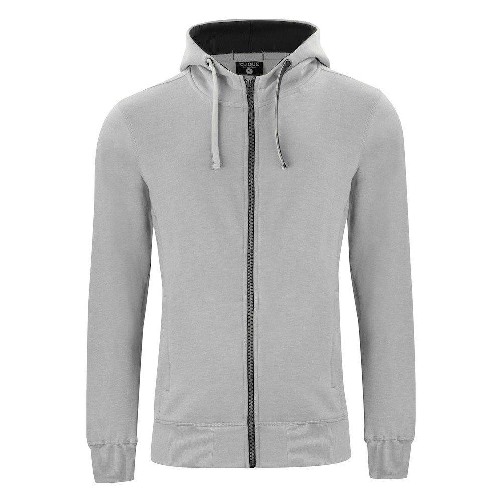 Classic Hoodie Mit Durchgehendem Reißverschluss Herren Grau 3XL von Clique