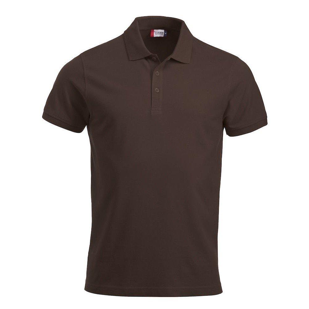 Classic Lincoln Poloshirt Herren Kühles Braun S von Clique