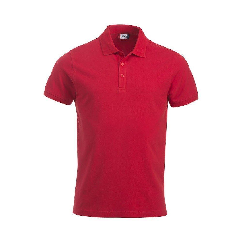 Classic Lincoln Poloshirt Herren Rot Bunt 3XL von Clique