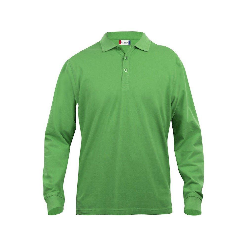 Classic Lincoln Poloshirt Langärmlig Herren Grün M von Clique