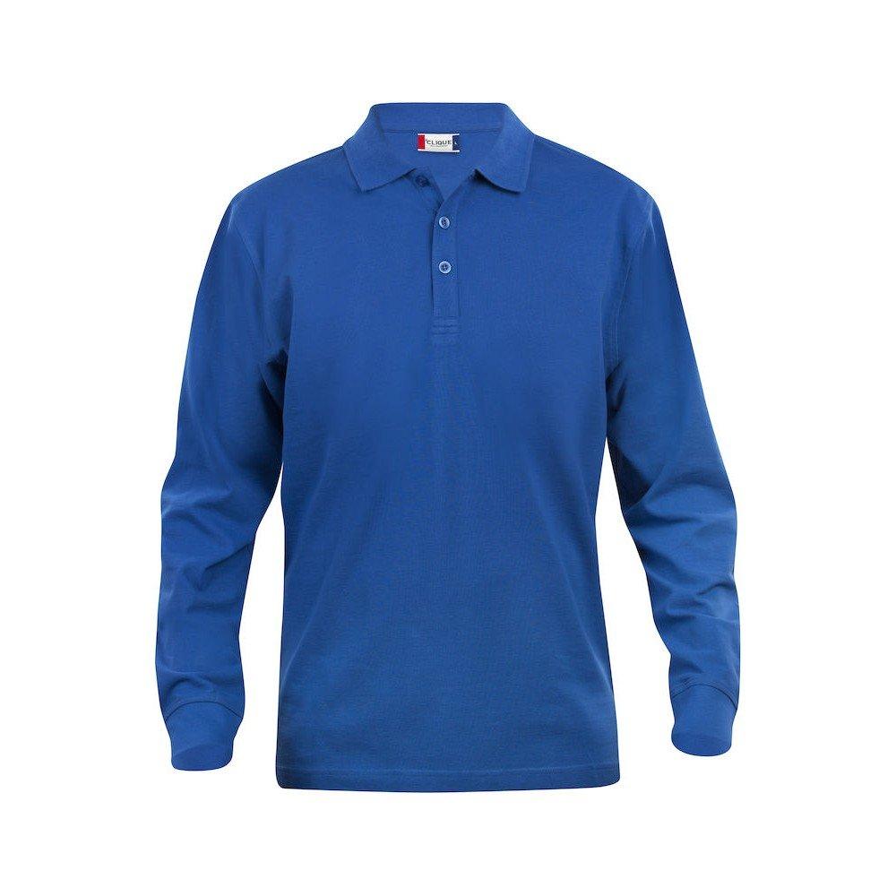 Classic Lincoln Poloshirt Langärmlig Herren Königsblau S von Clique