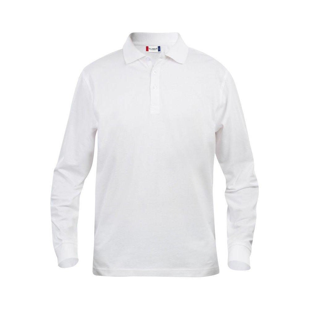 Classic Lincoln Poloshirt Langärmlig Herren Weiss 3XL von Clique