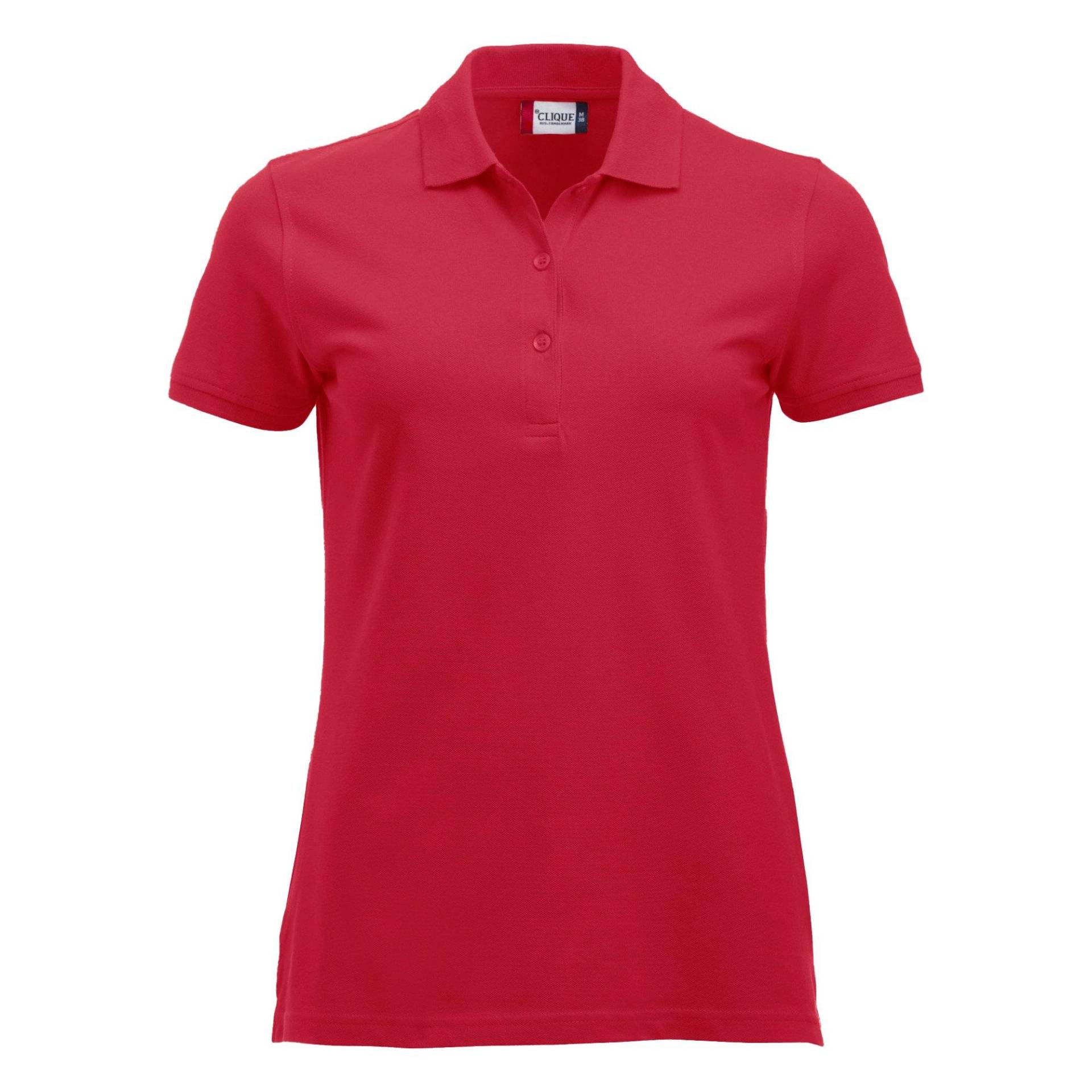 Classic Marion Poloshirt Kurzärmlig Damen Rot Bunt XXL von Clique