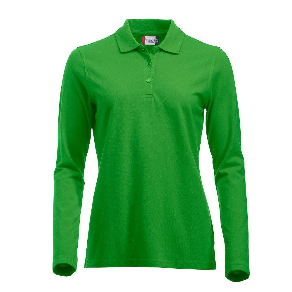 Classic Marion Poloshirt Langärmlig Damen Grün S von Clique