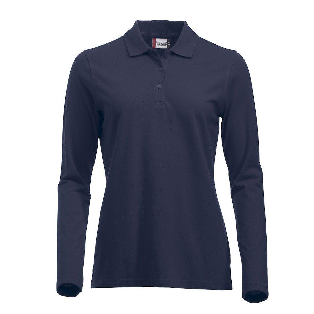 Classic Marion Poloshirt Langärmlig Damen Marine M von Clique