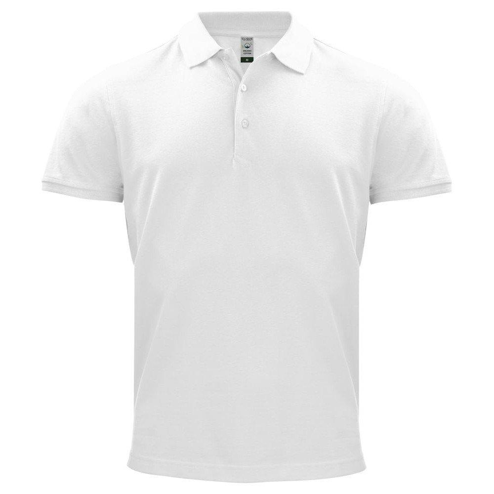 Classic Poloshirt Herren Weiss L von Clique