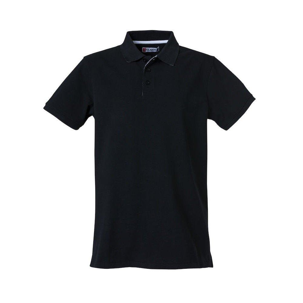 Heavy Premium Poloshirt Herren Schwarz L von Clique