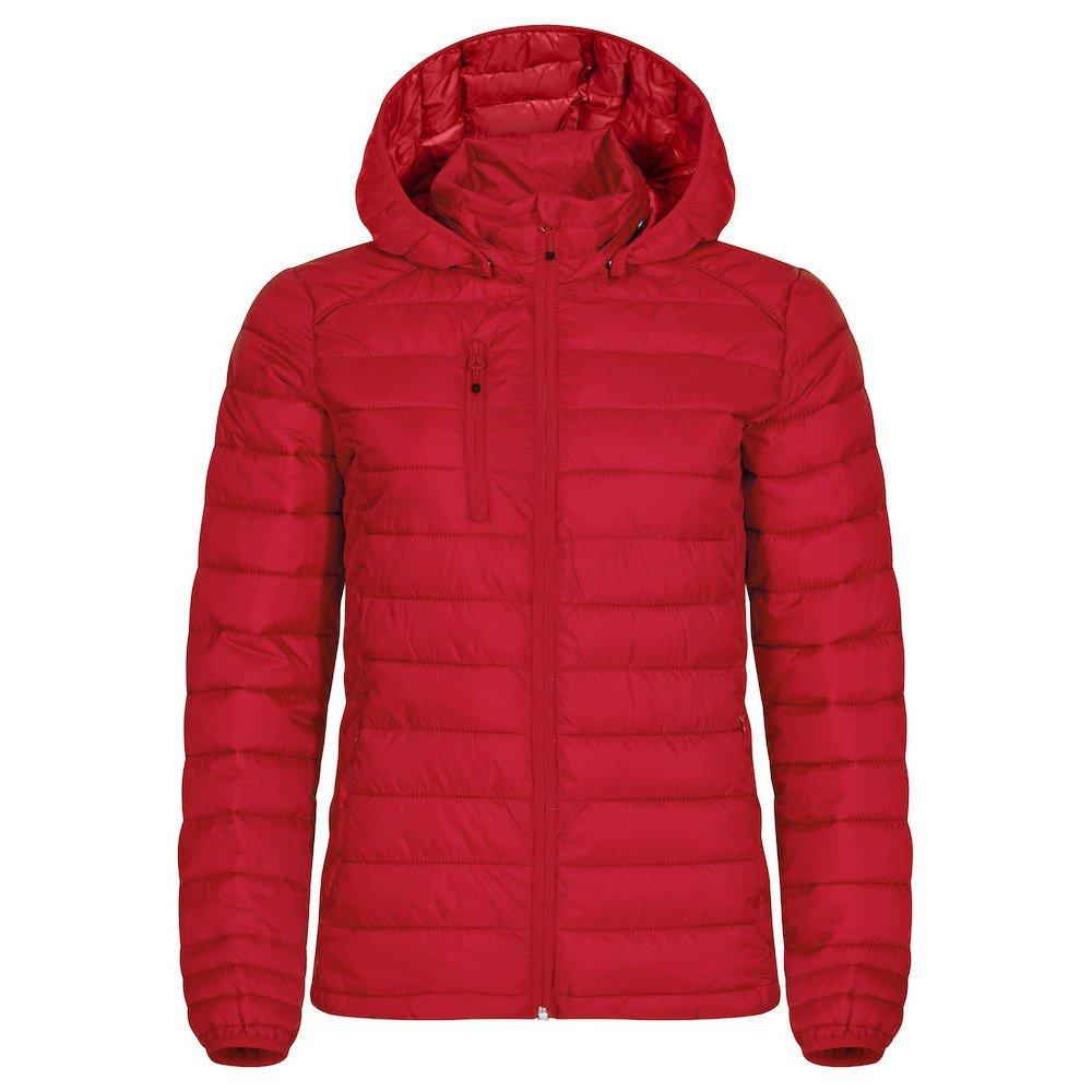 Hudson Steppjacke Damen Rot Bunt L von Clique