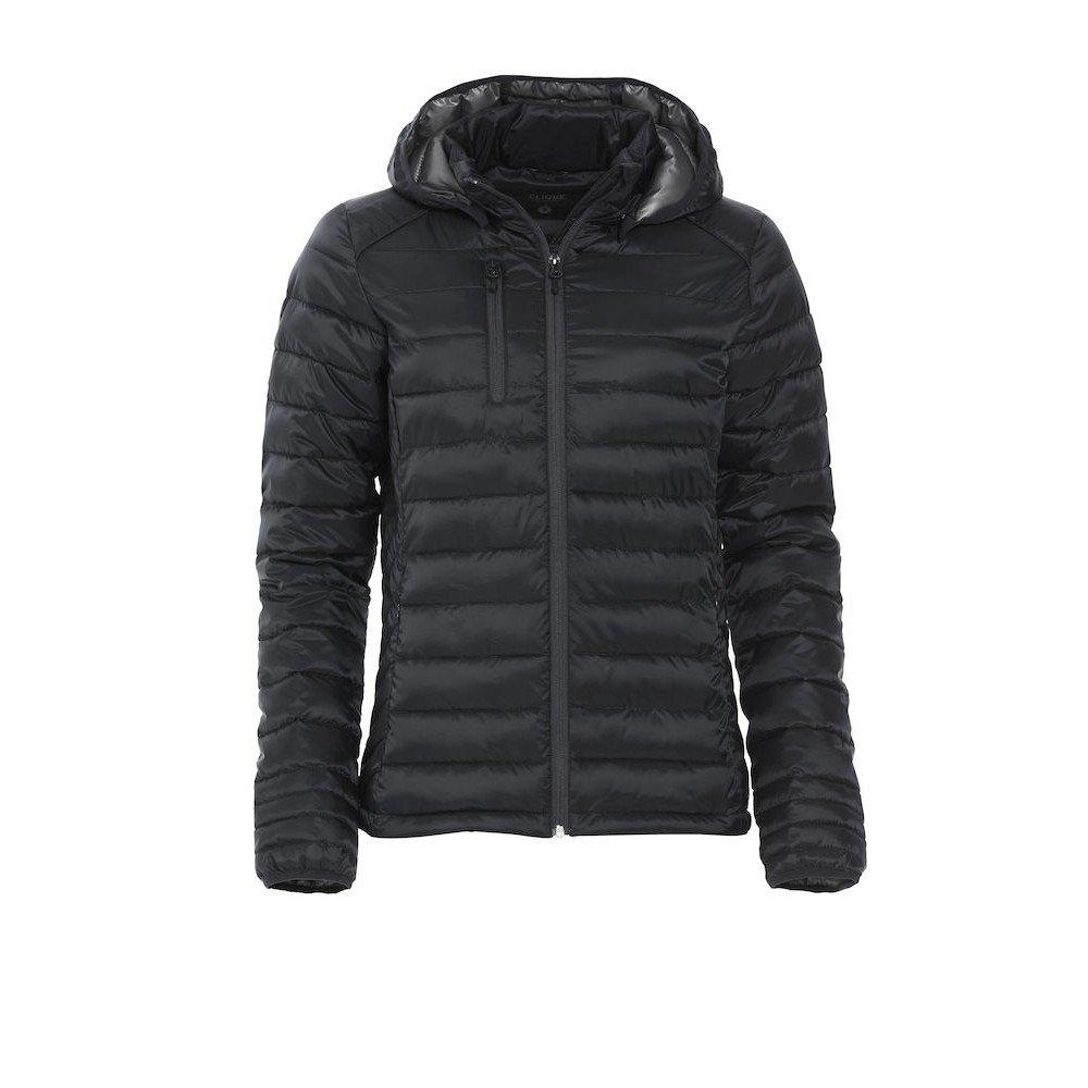 Hudson Steppjacke Damen Schwarz L von Clique