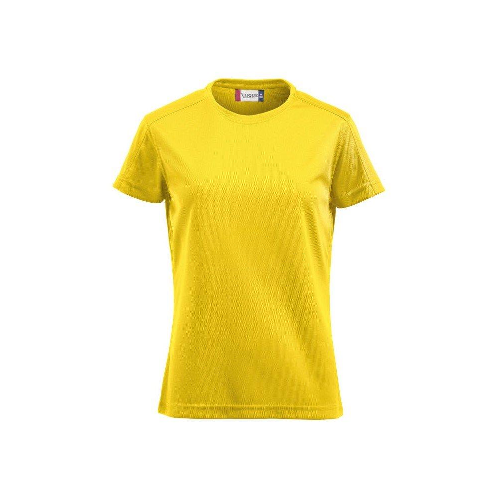 Ice Tshirt Damen Gelb Bunt XL von Clique