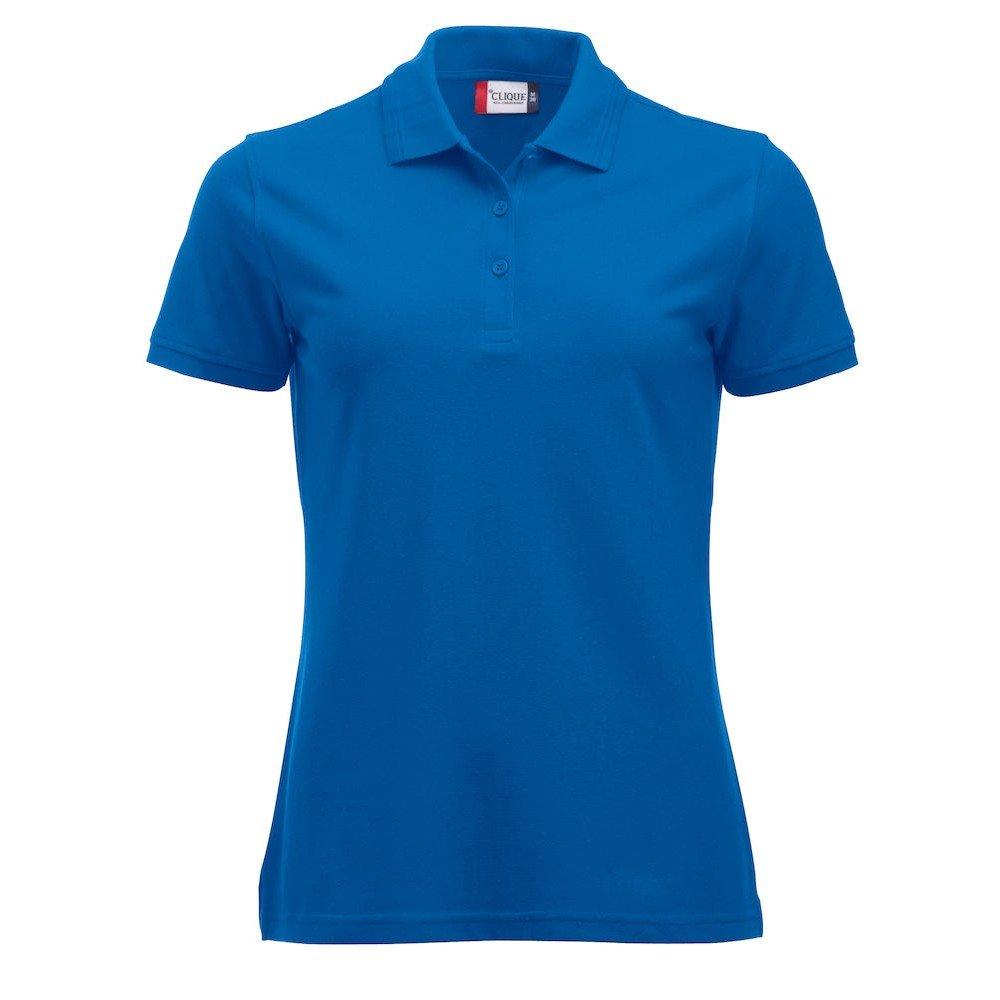 Manhattan Poloshirt Damen Königsblau L von Clique