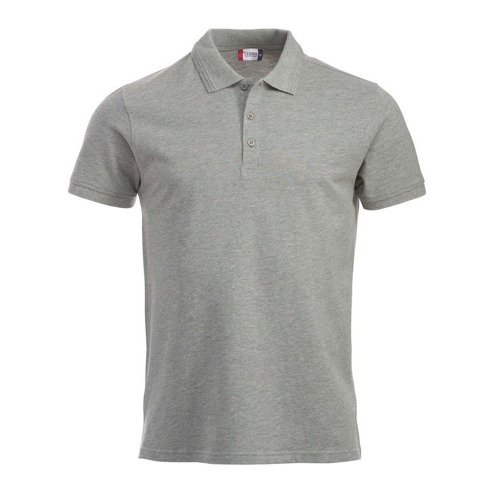 Manhattan Poloshirt Herren Grau 3XL von Clique