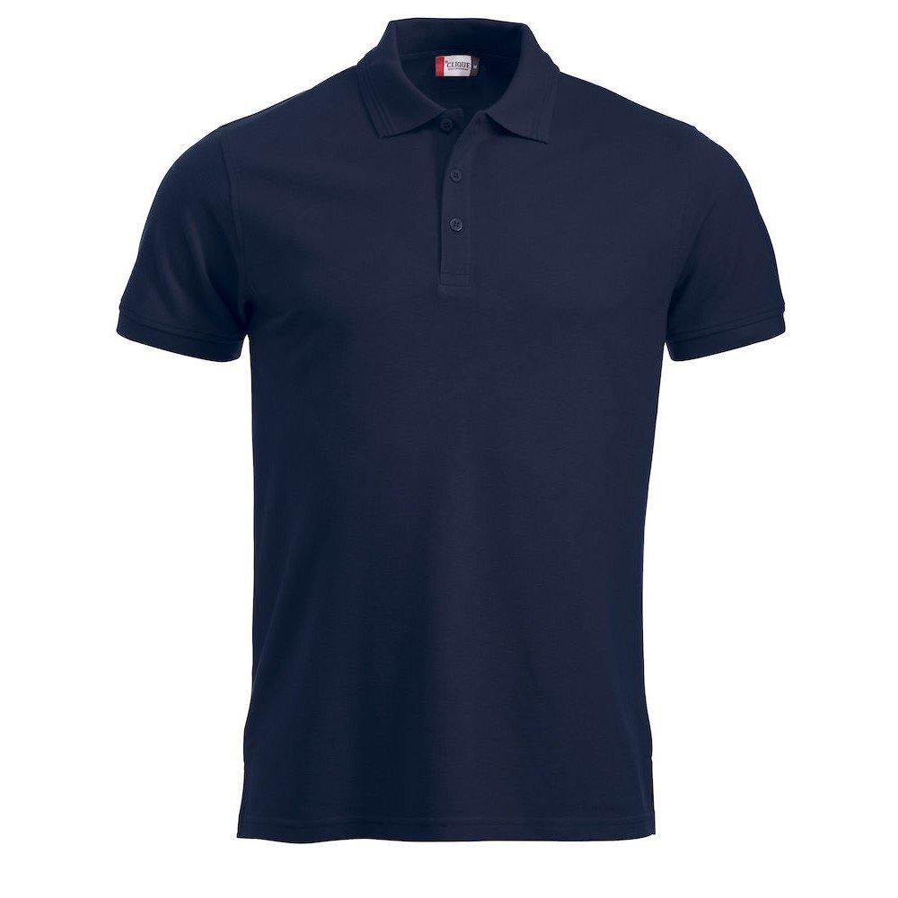 Manhattan Poloshirt Herren Marine L von Clique