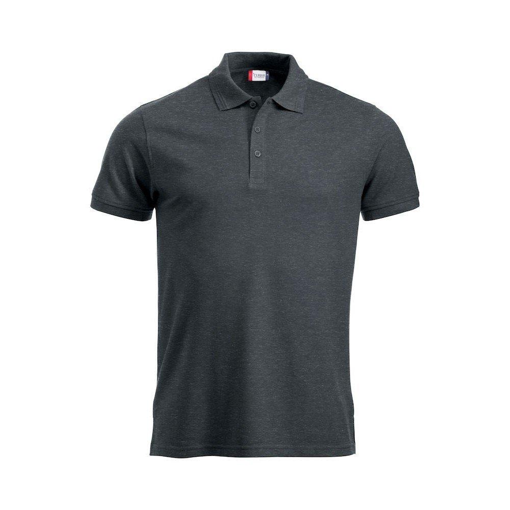 Manhattan Poloshirt Herren Taubengrau S von Clique