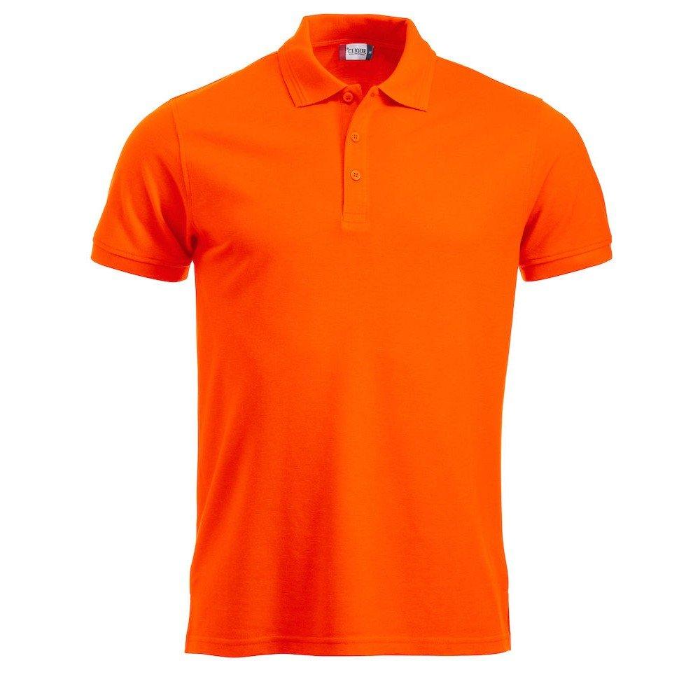 Manhattan Poloshirt Sichtbarkeit Herren Orange L von Clique