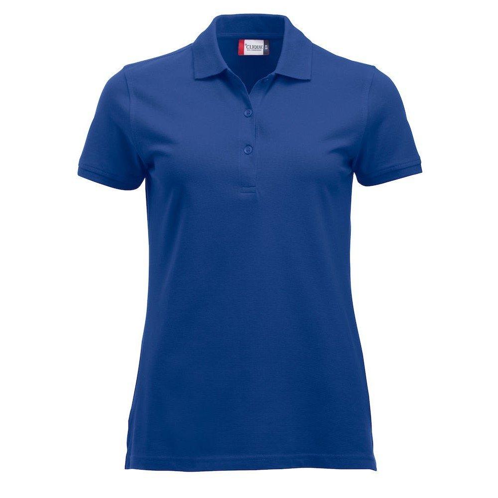 Marion Poloshirt Damen Blau S von Clique
