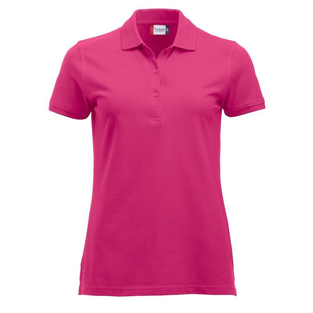 Marion Poloshirt Damen Dunkelrosa S von Clique