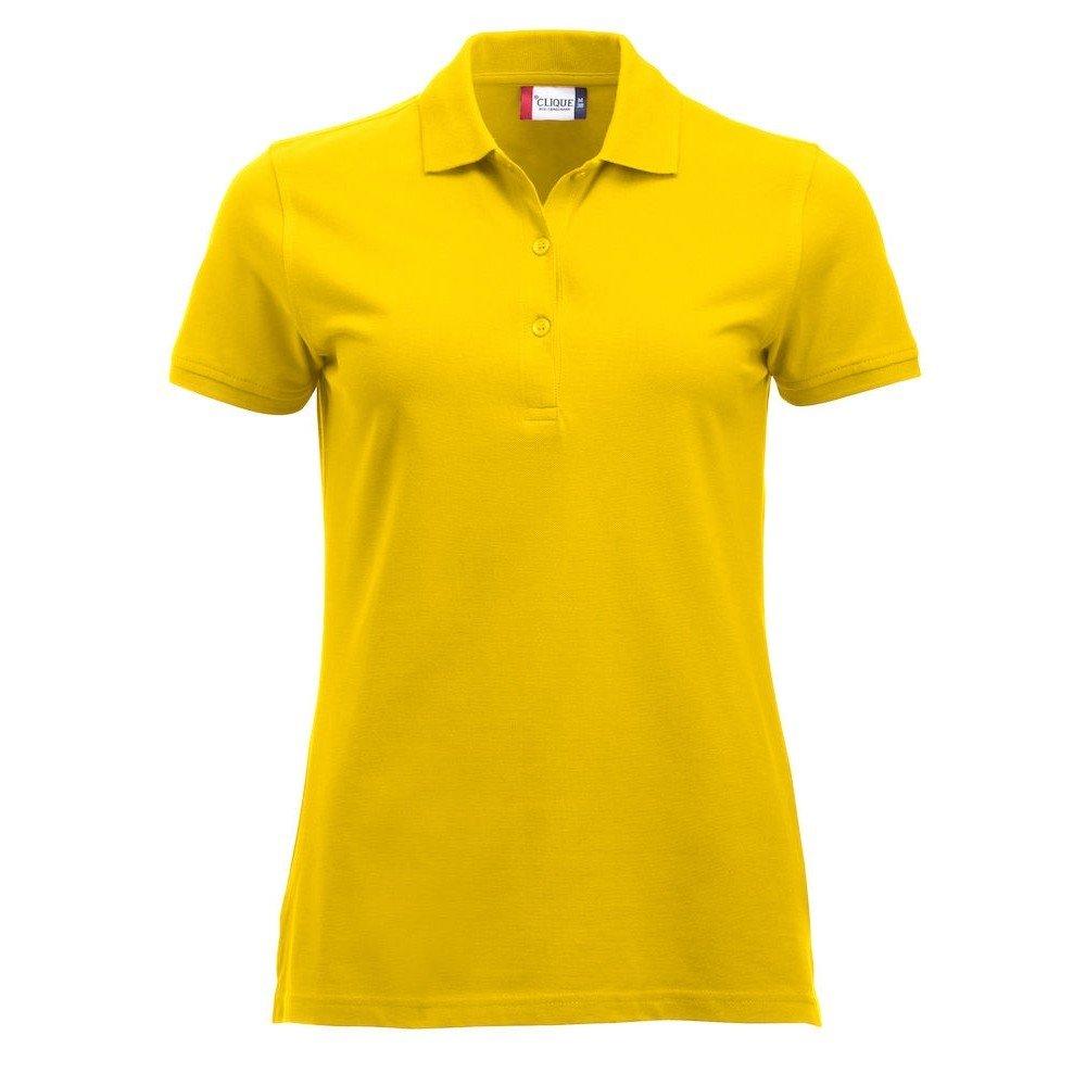 Marion Poloshirt Damen Gelb Bunt XL von Clique