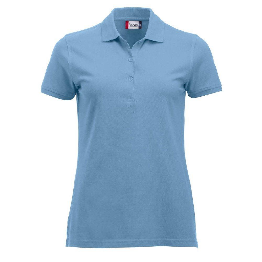 Marion Poloshirt Damen Hellblau XS von Clique