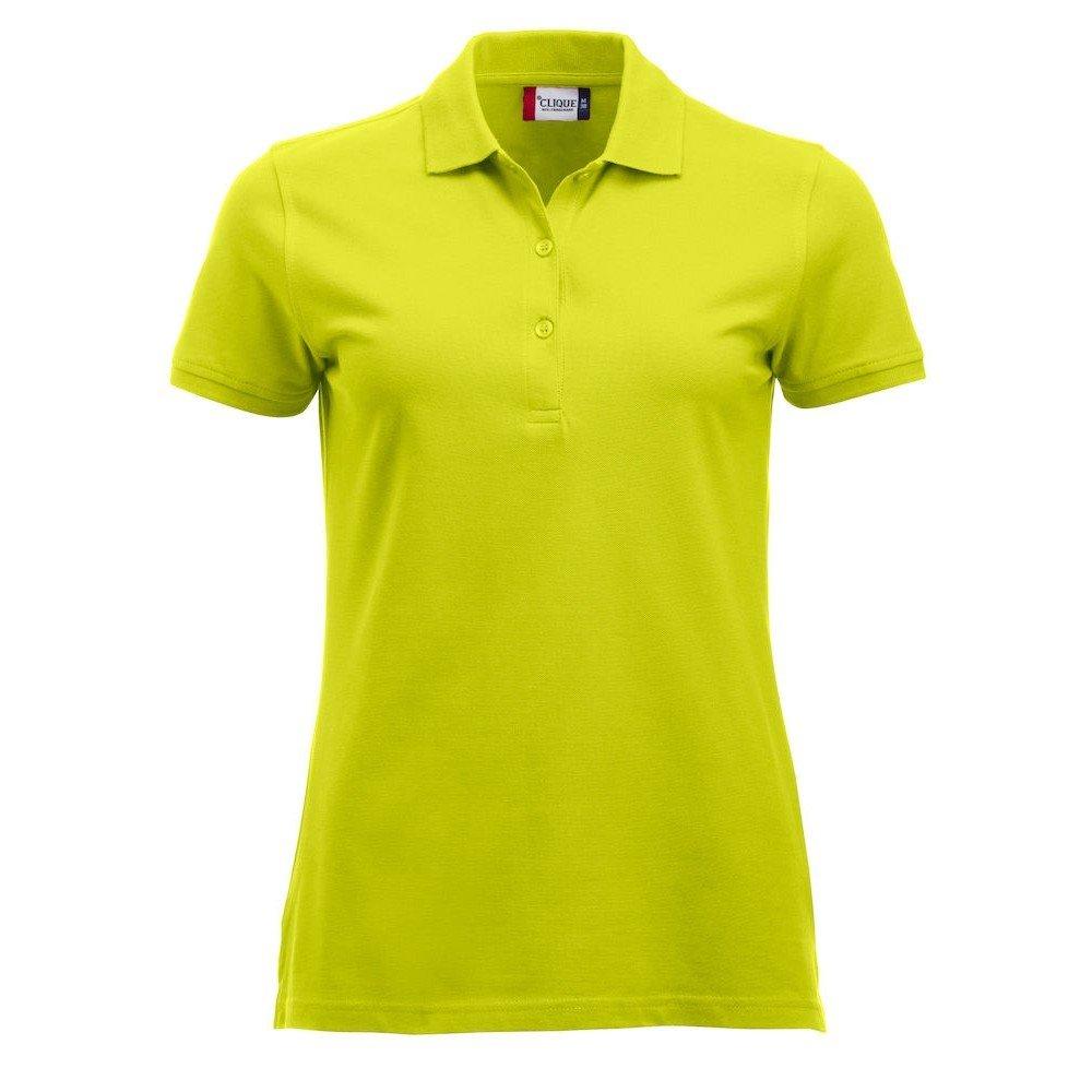 Marion Poloshirt Damen Limettengrün L von Clique