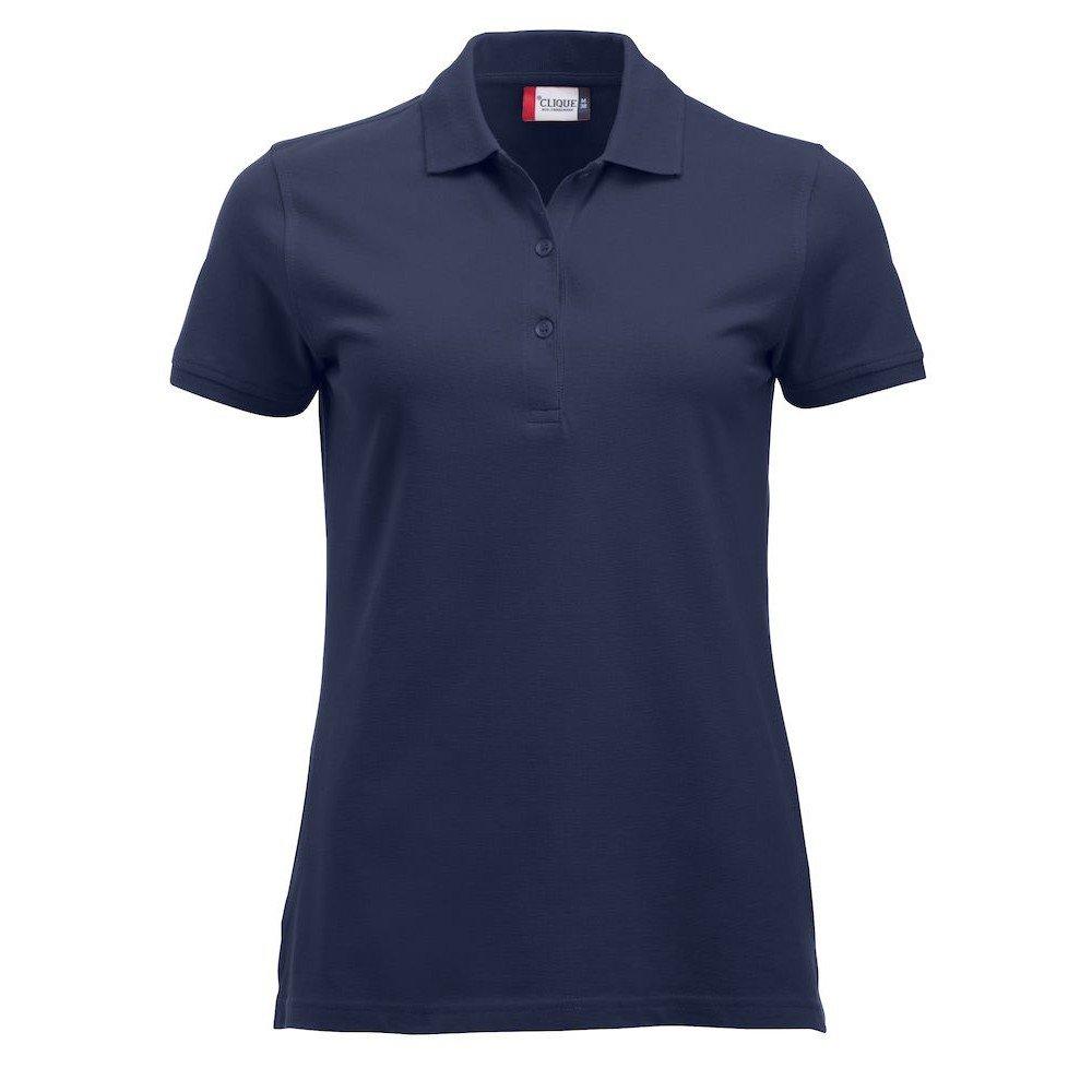 Marion Poloshirt Damen Marine L von Clique