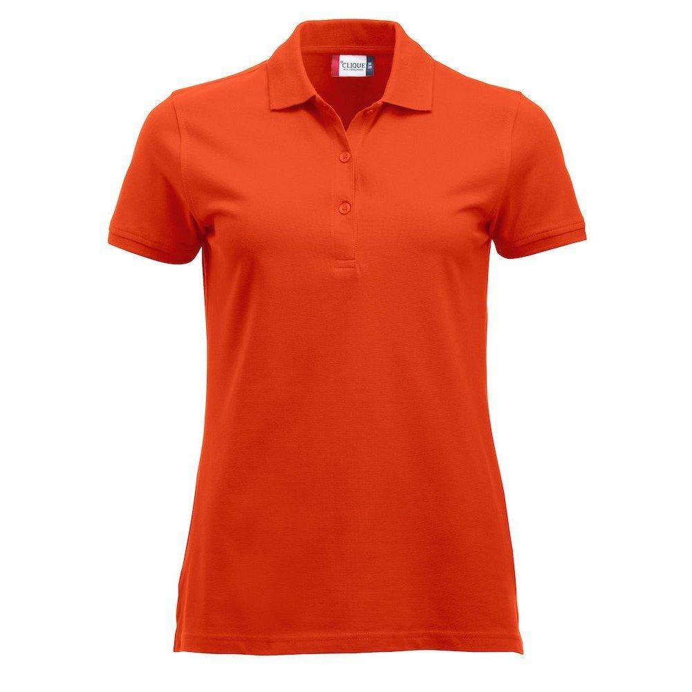 Marion Poloshirt Damen Orange S von Clique