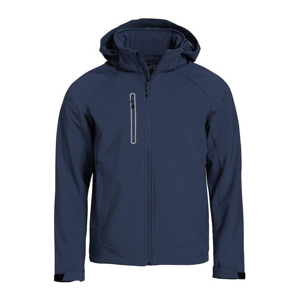 Milford Softshelljacke Herren Marine L von Clique