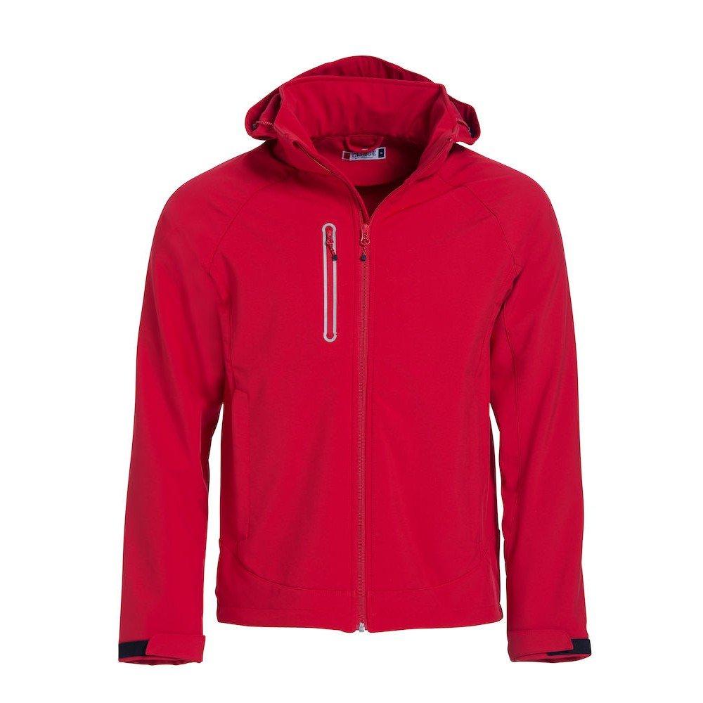 Milford Softshelljacke Herren Rot Bunt 3XL von Clique