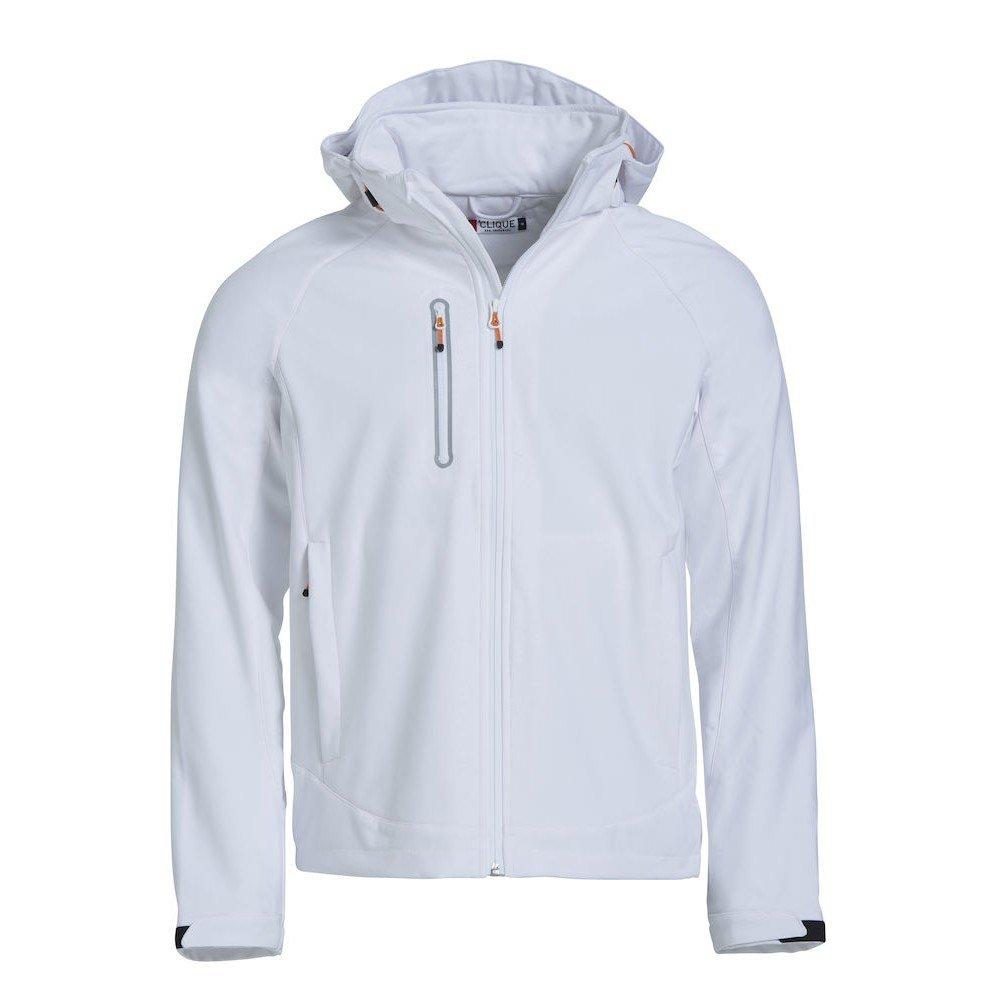 Milford Softshelljacke Herren Weiss XL von Clique