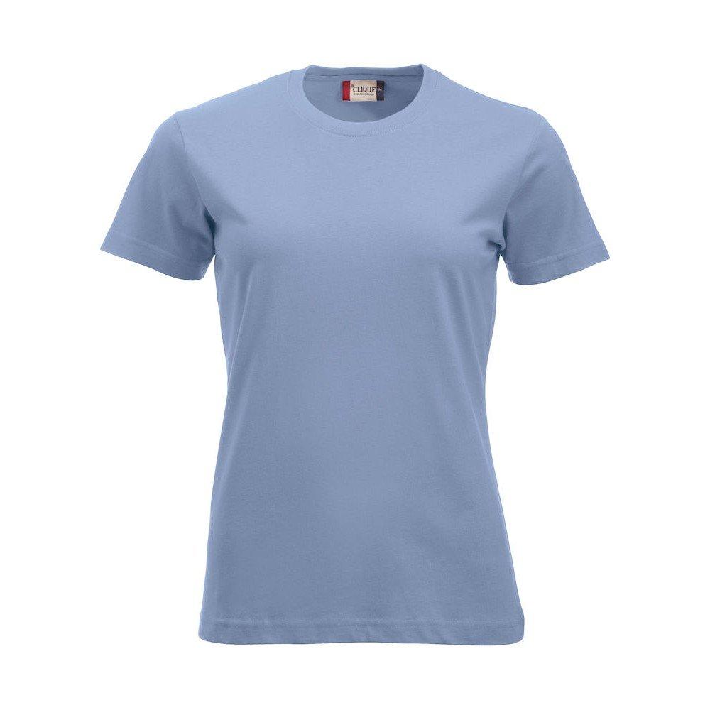 New Classic Tshirt Damen Hellblau L von Clique