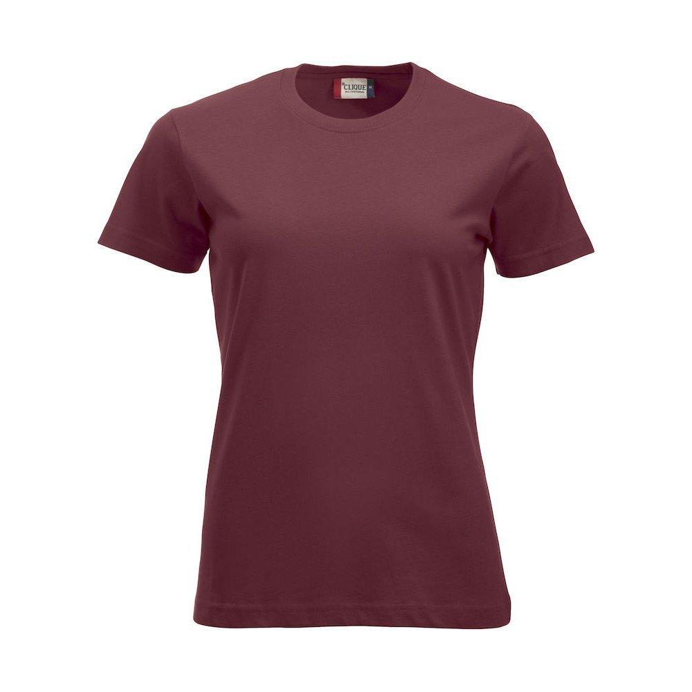 New Classic Tshirt Damen Weinrot M von Clique