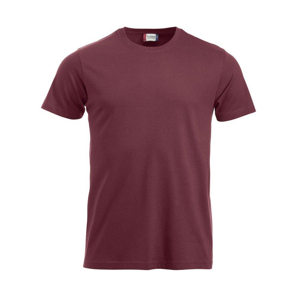 New Classic Tshirt Herren Weinrot XL von Clique