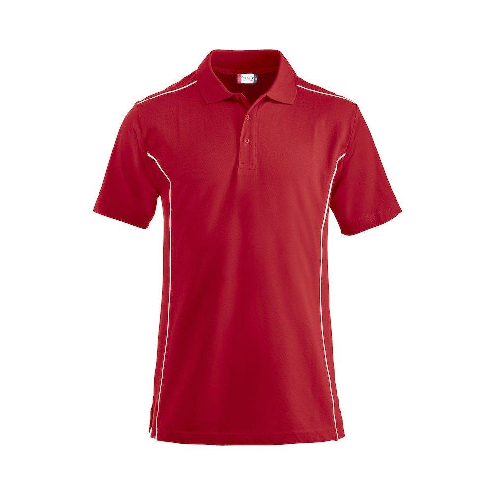 New Conway Poloshirt Herren Rot Bunt XXL von Clique