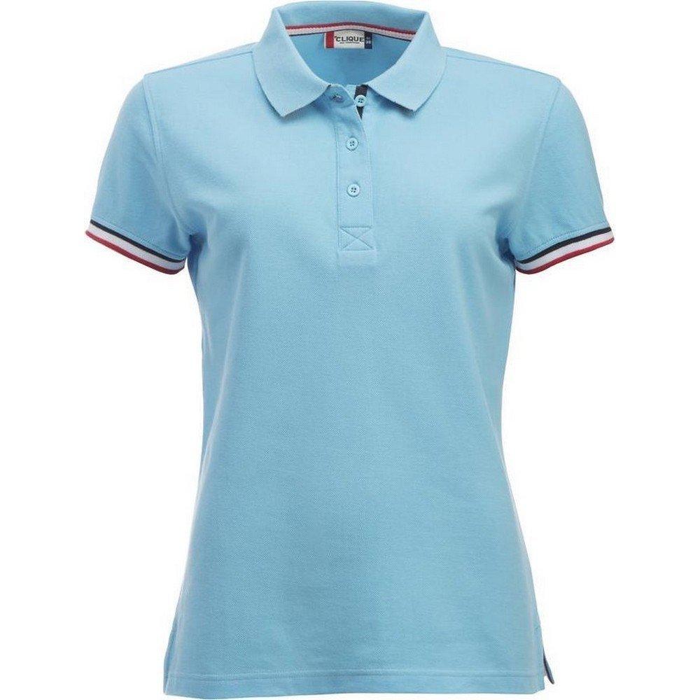 Newton Poloshirt Damen Himmelblau XL von Clique