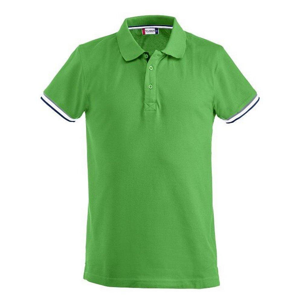 Newton Poloshirt Herren Grün S von Clique